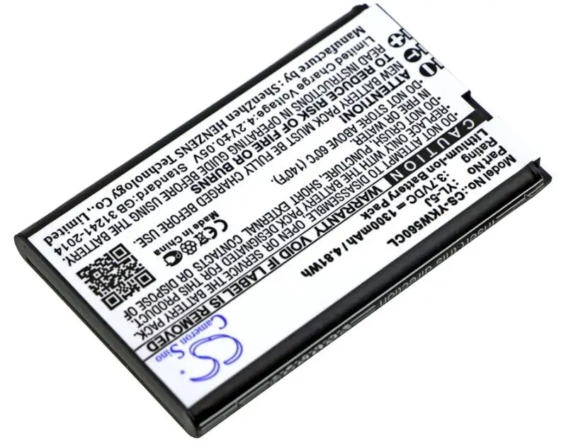 Cameron sino 1300 мАч батарея для YEALINK One Talk IP DECT W56H W56h/p YL-5J аккумуляторная батарея для телефона