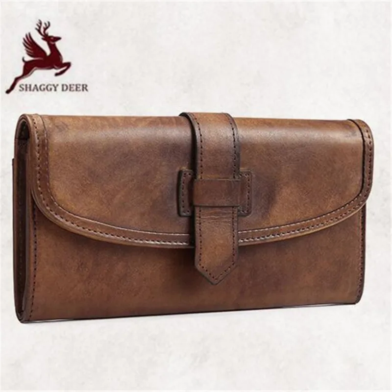 

Luxury 100% Real Leather Designer wallet Clutch coin purses vintage fashion business men wallet