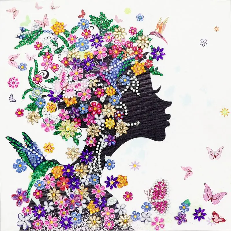 Flower Beauty 5D Special Diamond Painting Embroidery DIY Needlework Rhinestone | Дом и сад