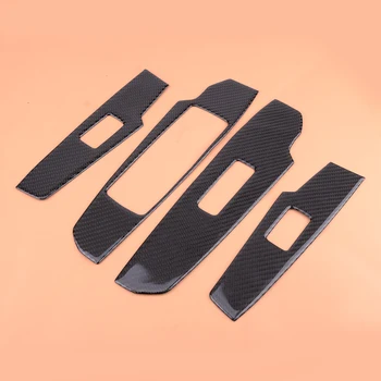 

beler Black Carbon Fiber Texture Window Switch Button Panel Cover Trim fit for Lexus IS250 IS350 2014 2015 2016 2017 2018