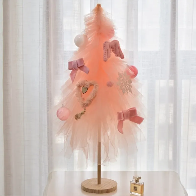 INS style, мини-украшения для рождественской елки, сетчатая пряжа, Рождественская елка, сделай сам, новогодние подарки для девочек, рождественские украшения, вечерние украшения