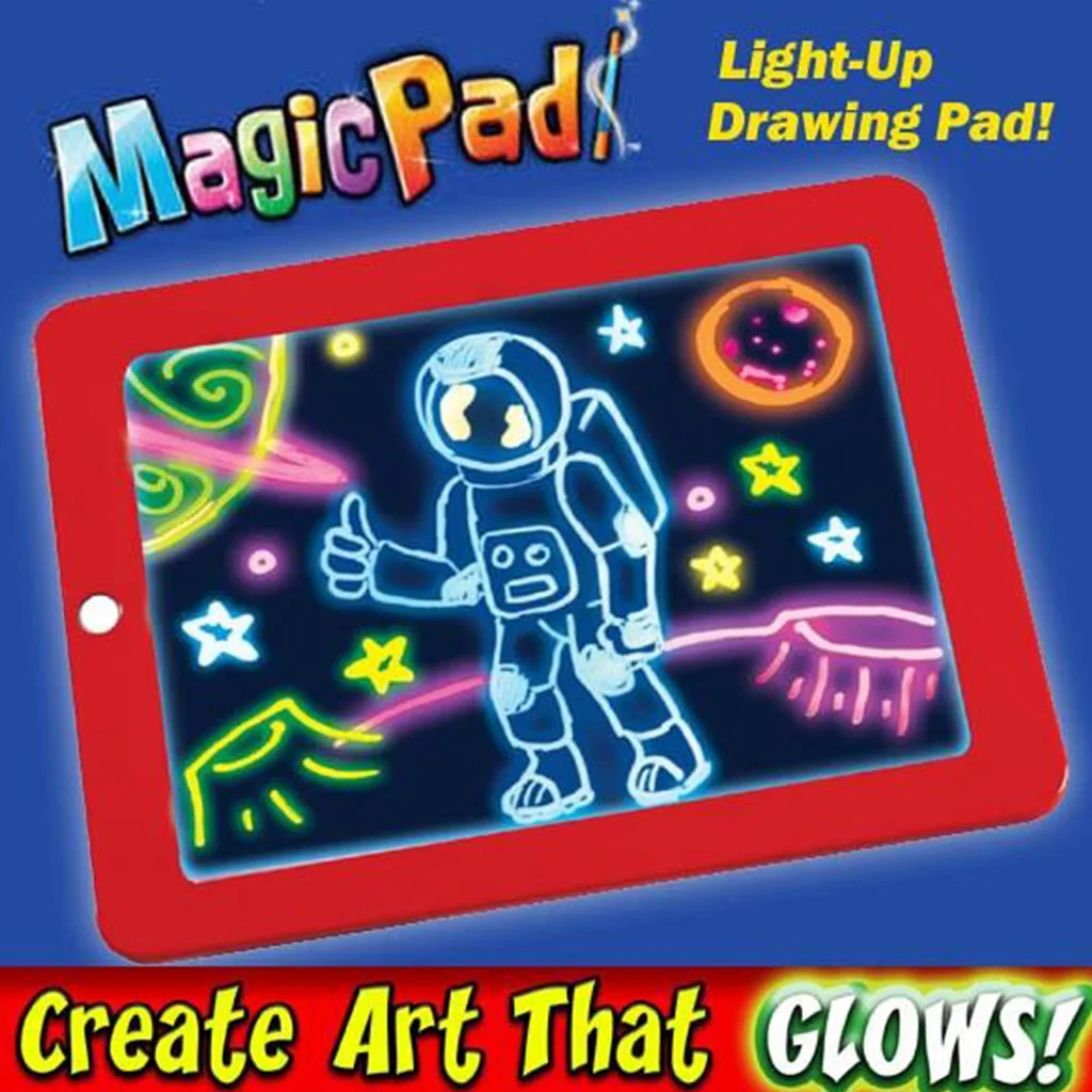 

High Quality Creative New 3D Magic Drawing Board Creative Kids Children Pen LED Lights Glow Art Sketchpad