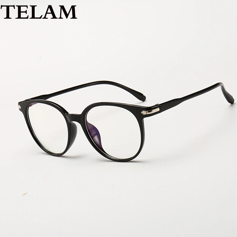 

Women Round Clear Lens Glasses Computer Eyewear Frame Anti Blue Light Game Glasses Anti Glare Eyeglasses Frame