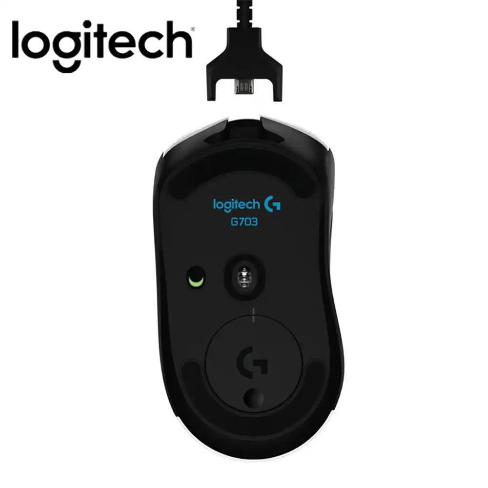 オリジナルロジクール G703 ゲーミングマウスワイヤレスデュアルモード 100 Dpi Rgb バックライトコンピュータゲーミングマウスメカニカルキー Mice Aliexpress
