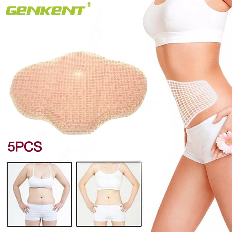 

5 Pcs Women Belly Slimming Wonder Patch Abdomen Treatment Fat Burning For Weight Loss