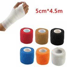 5 шт. 5 см* 4,5 м красочные самоклеющиеся эластичные повязки для пальцев суставов повязки аварийная мышечная лента инструмент первой помощи