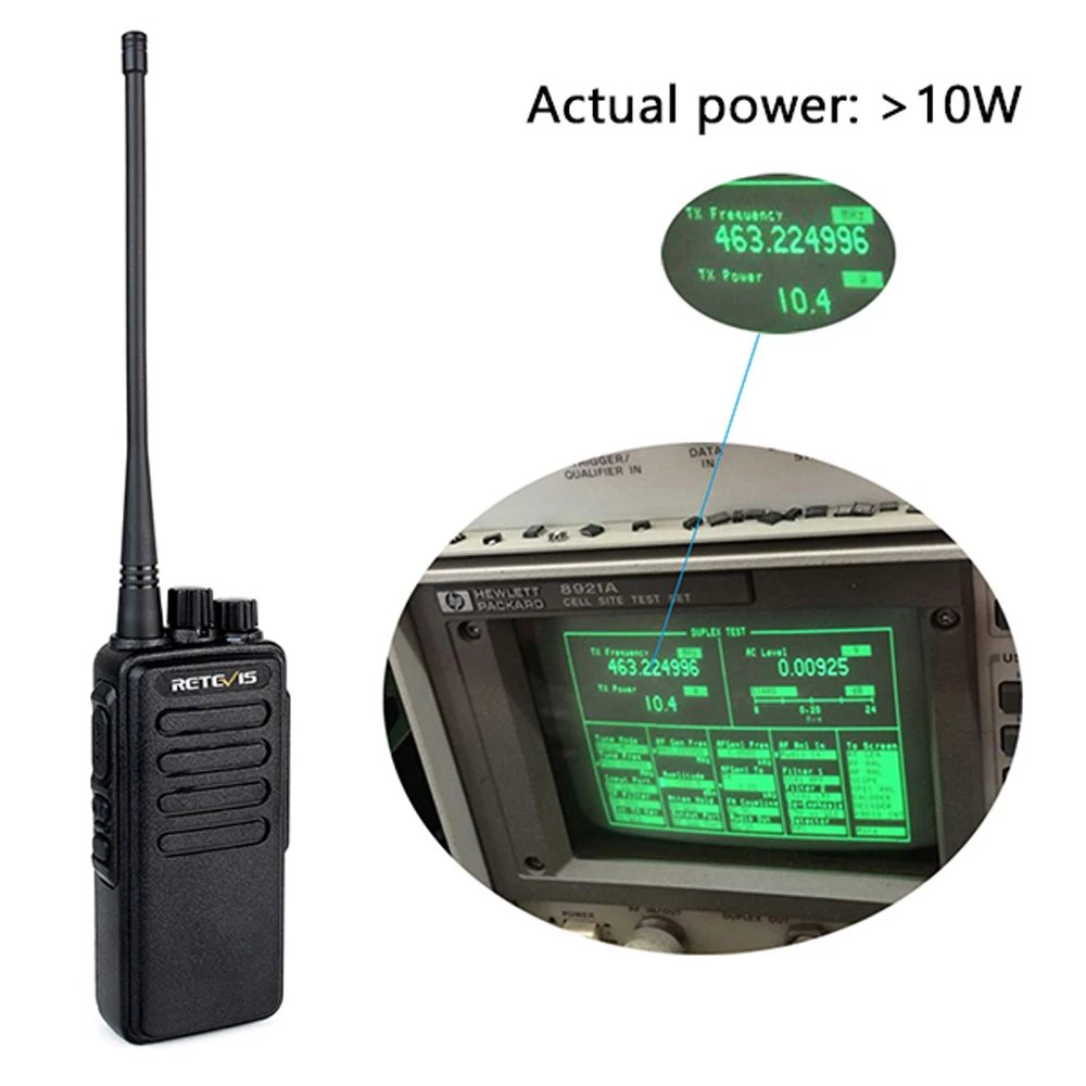 10W Powerful Walkie Talkie Long Range 10 km Retevis RT1 VHF or UHF High Class Two-way Radio walkie-talkie for Hunting Business