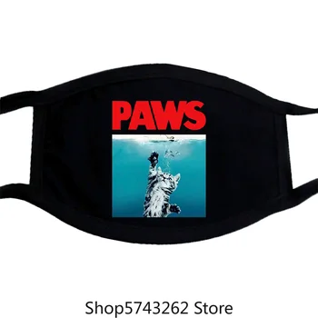 

Paws Funny Jaws Parody Cats Kittens Movie Cool Gift Present Retro Mask 490 Washable Reusable Mask with