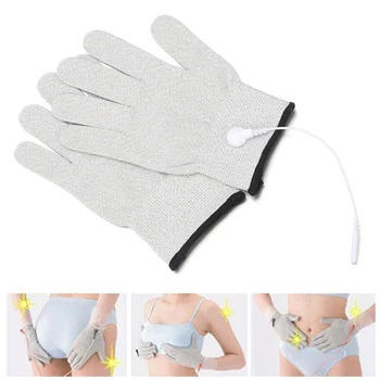 

Hot Conductive silver fiber Massage Gloves relieve fatigue Promote blood circulation Electric Acupuncture Physiotherapy Massager