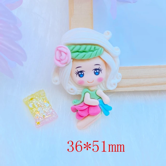 2Dcs Új Aranyos Rajzfilm Hercegnő Tuba Lapos Hátsó Gyanta Kabochonok Scrapbooking Barkács Ékszerek Kézműves Dekorációja Q25 - Image 6