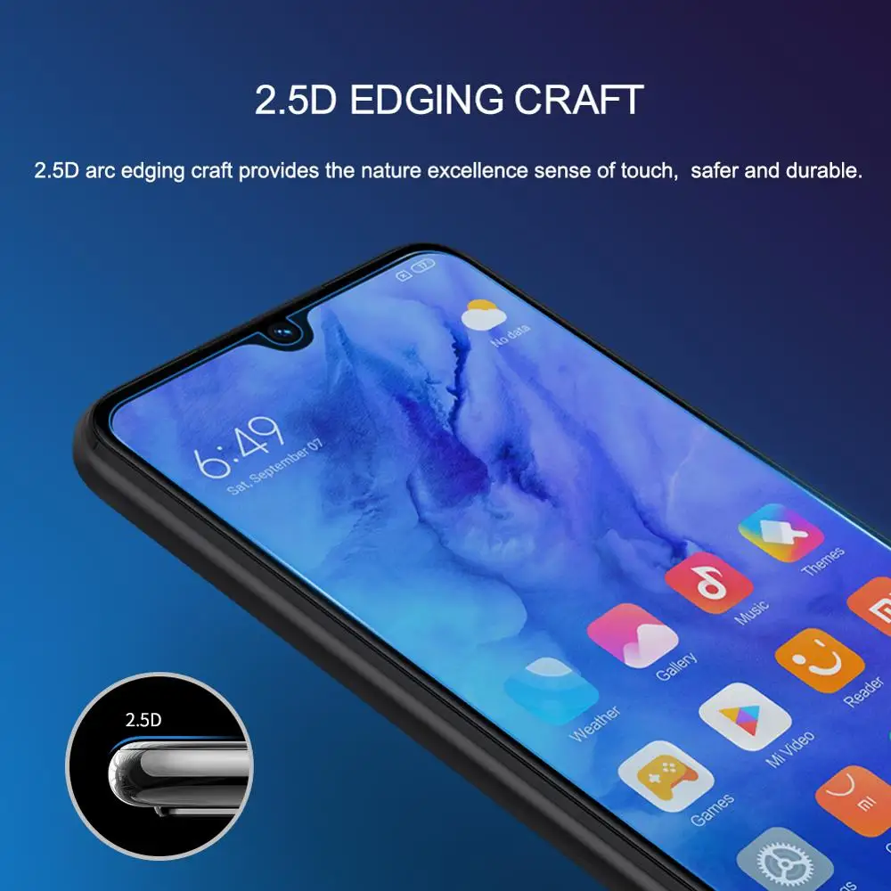 10 шт./лот,, NILLKIN Amazing H+ PRO, Взрывозащищенная защитная пленка из закаленного стекла для Xiaomi Redmi Note 8T