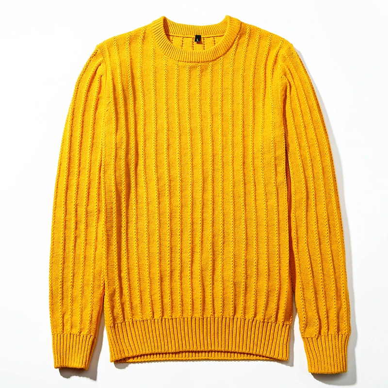Solid Color Pullover Men's Sweater Winter O-Neck Cotton Warm Male Long Sleeve Sweater For Masculino Casual M-3XL Hot