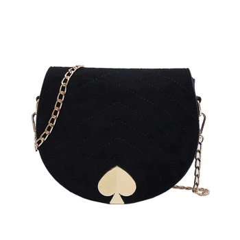 

Bag women 2019 new Korean wild shoulder bag texture chain diagonal saddle bag