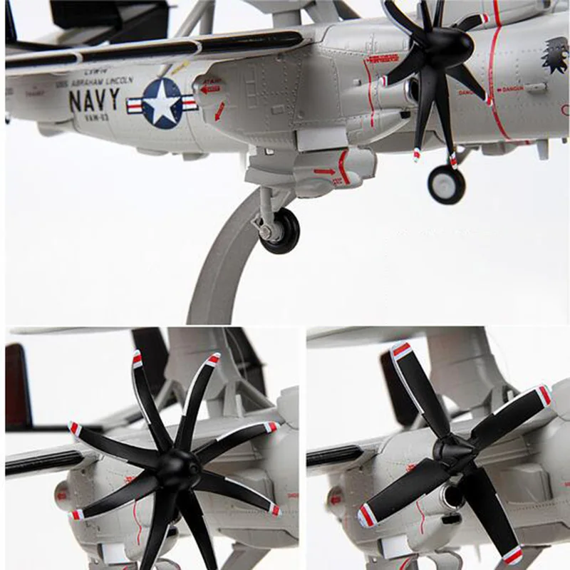 Американский 1/72 масштаб USAF E-2C Hawkeye Airborne ранПредупреждение самолет литой Сплав статическая игрушка в виде самолета военные коллекции
