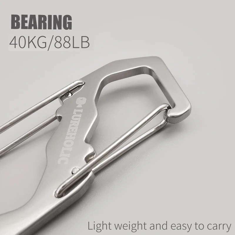 LUREHOLIC Lure Fishing S Moschettone Accessorio per esterni Strumenti Gancio di blocco di sicurezza professionale Fibbia per alpinismo Arrampicata - immagine 5
