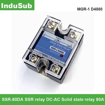 

MGR-1 D4880 SSR -80DA DC control AC Single phase Solid state relay With Protective covers 80A
