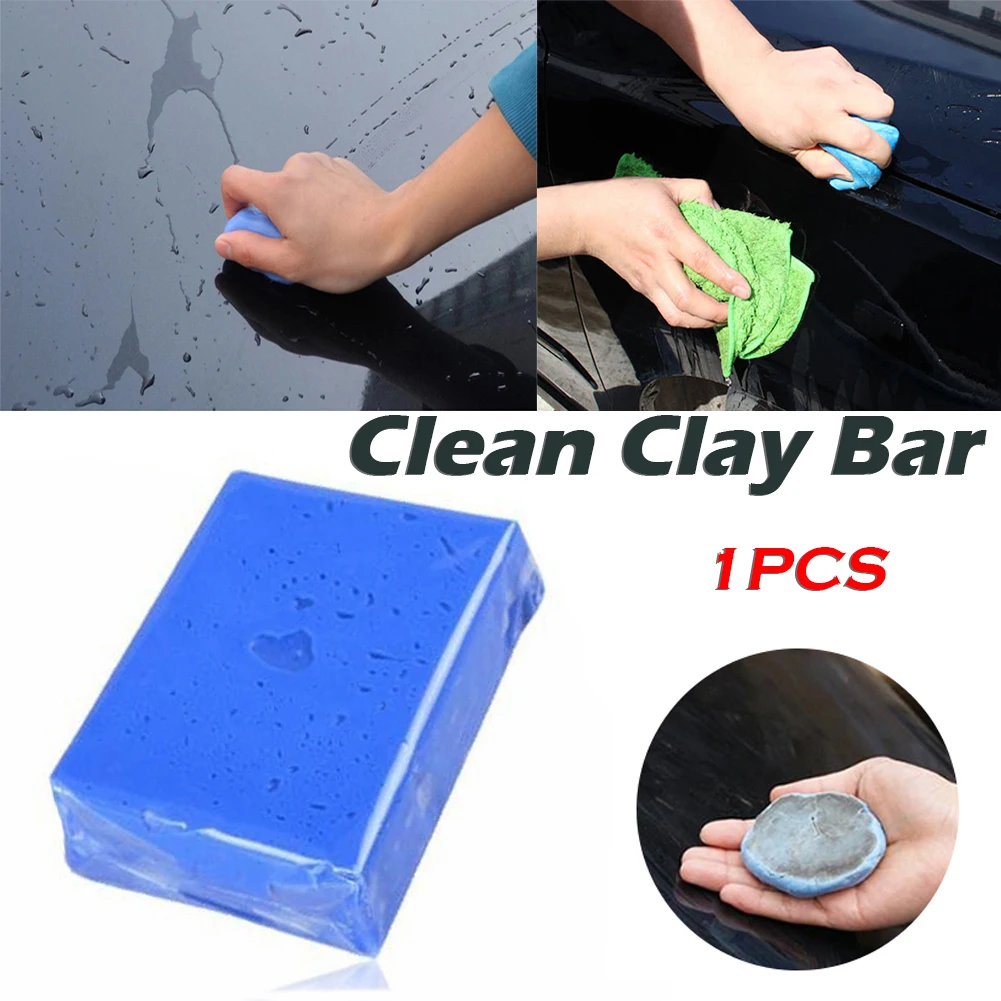 100g Magic Clean Clay Bar Car Truck Blue Cleaning Clay Bar Auto Detail Clean Clay Care Tool Sludge Wash Mud Car Washer puppy four legged mackintosh waterproof all inclusive teddy clothes pet rainy day travelling magic tool leashable dog clothes