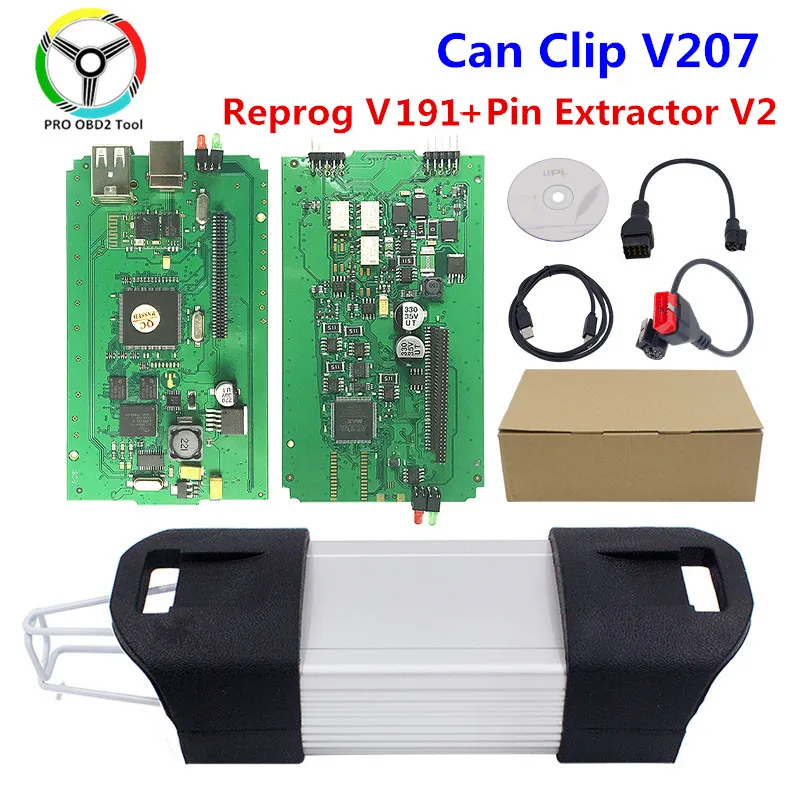 Качественный полный чип для Renault can clip V207 v196 Reprog V191 обычная печатная плата Can Clip V202