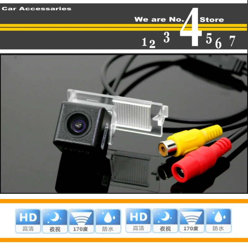 LiisleeCar Camera For Peugeot 3008 High Quality Rear View Back Up Camera PAL : NTSC Use | CCD + RCA2