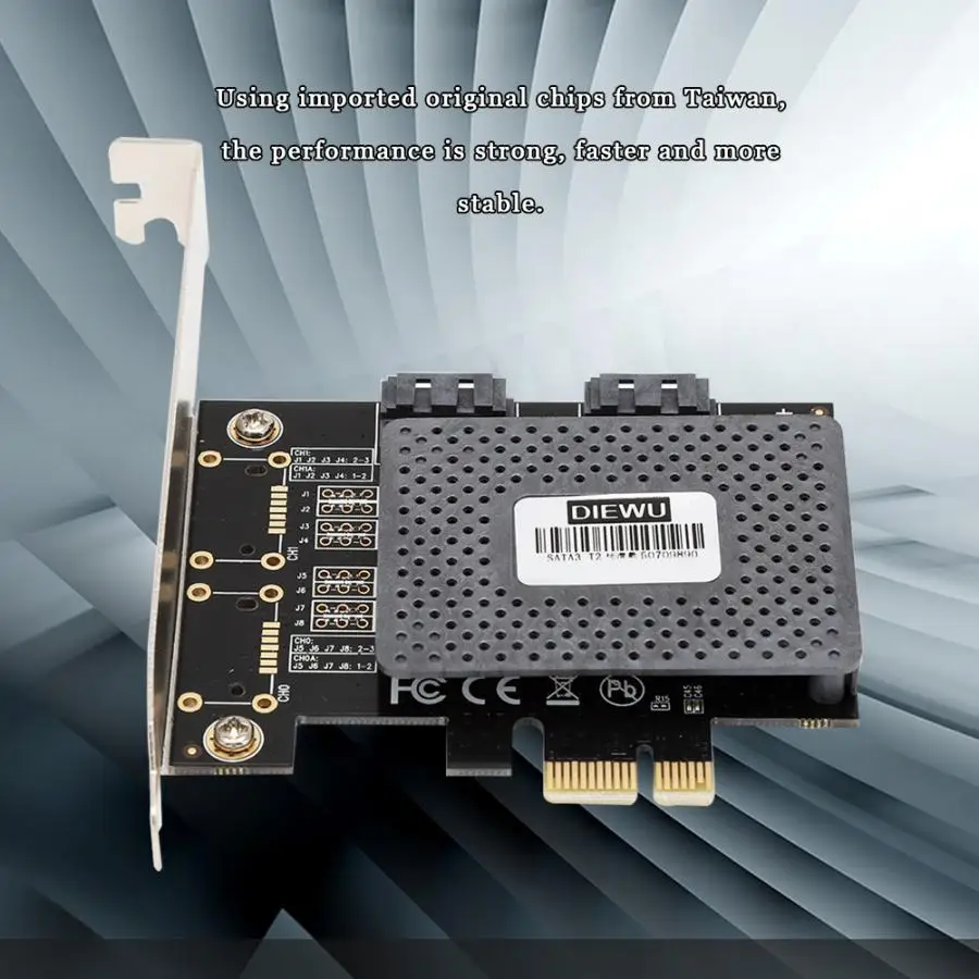 PCI-E 1X к 2xSATA3 Плата расширения SATA3.0-T2 адаптер 6 Гбит/с для ASMedia/ASM1061 чип