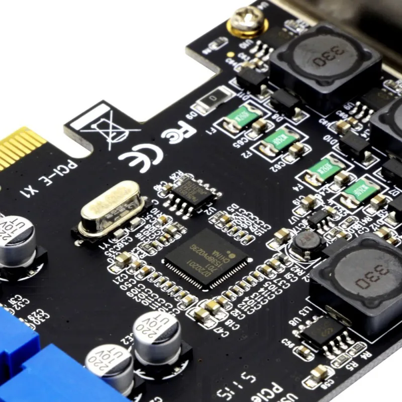 PCI Express до 4 портов USB 3,0 карта расширения двойная 19/20PIN карта памяти