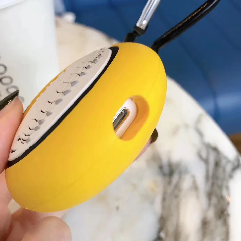Силиконовый наушник 3D шоколадные бобы чехол для AirPods 2 Чехол милый Бегемот стежка медведь мультфильм крышка аксессуары для Apple Air Pods