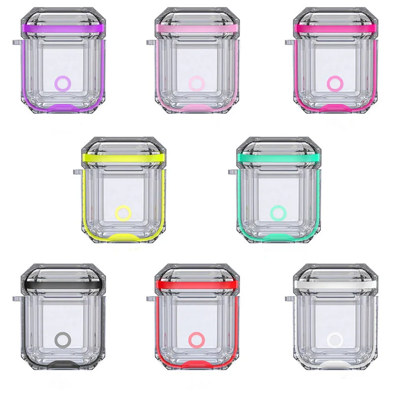 

Clear Transparent Earpods Case for AirPod Luxury Soft Silicone Shockproof Protection Case Cover for Air Pods AirPods Accessories