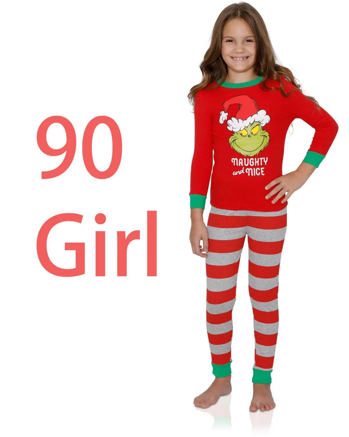 Рождественские одинаковые пижамы с капюшоном для всей семьи теплые зимние свитера для мальчиков и родителей, подарок на год с Санта-Клаусом - Цвет: Girl  2T-3T