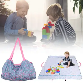 

Toy Clean-up and Storage Container Multifunctional Baby Quick Toy Storage Bag Outdoor Children Waterproof Toy Mat