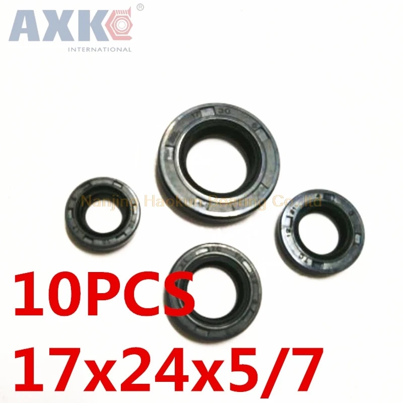 AXK 10 шт. TC 17X24X5 KC 17X24X7 17X24 каркасные масляные уплотнения высококачественное