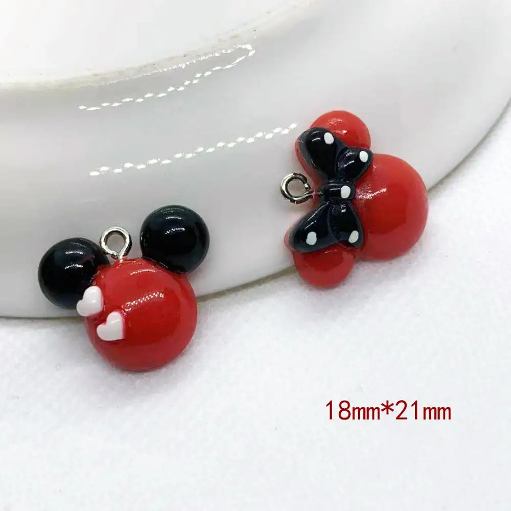 

5pcs 18*21mm Kawaii Flat Back Resin Flower Charms Pendants For DIY Decoration Earrings Key Chains Fashion Jewelry Accessories