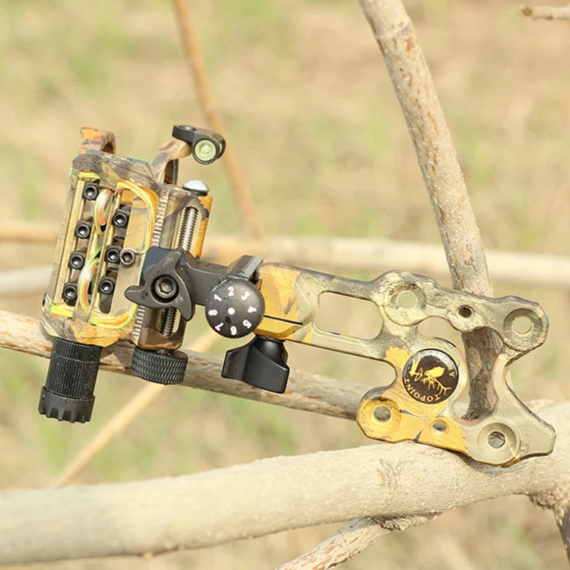 

Black Compound Bow Sight Kit Optical Outdoor Archery Target Adjustable