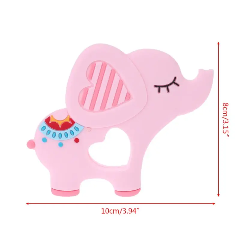 28-Pink Детские Силиконовые Прорезыватели для зубов, пустышка для новорожденных, жевательная для прорезывания зубов, игрушка в форме динозавра из мультфильма, безопасные мягкие детские игрушки DXAD - Цвет: 28-Pink