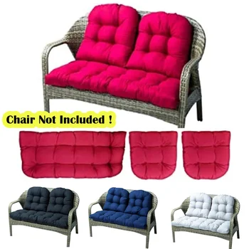 

3 Pcs/set Luxury Home Bench Seat Cushion Garden Swing Patio Lounger Chairs Back Cushions Seat Pillows Home Decor