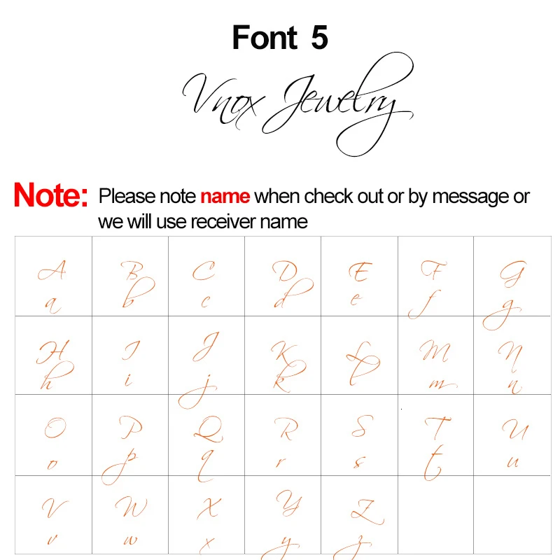 Font 5 Vnox сердце икона имя ожерелье пользовательские начальные слова Чокеры для женщин ювелирные изделия из нержавеющей стали Стильный персонализированный подарок - Окраска металла: Font 5