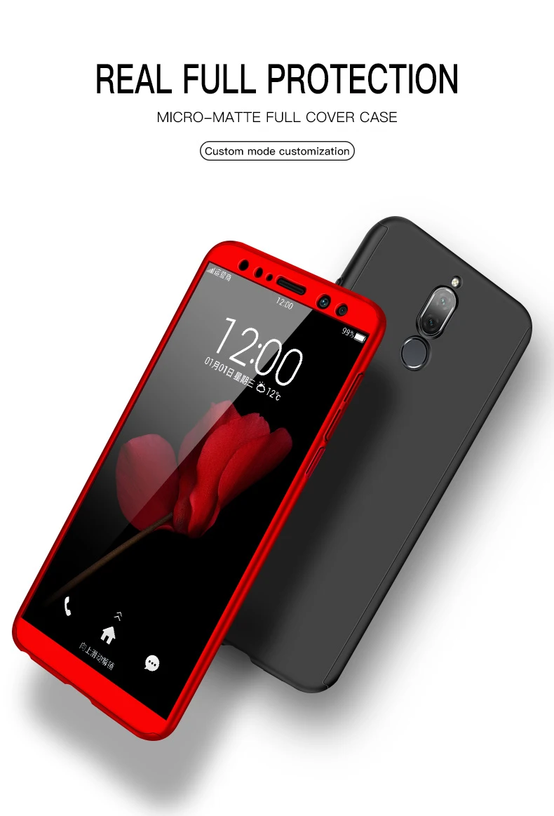 360 Full Cover+Glass Screen Protector For Xiaomi Redmi Note 10 Pro 10S 9S 8T 9 8 7 9T 9A 9C Mi 10T 10 Lite POCO X3 NFC Hard Case