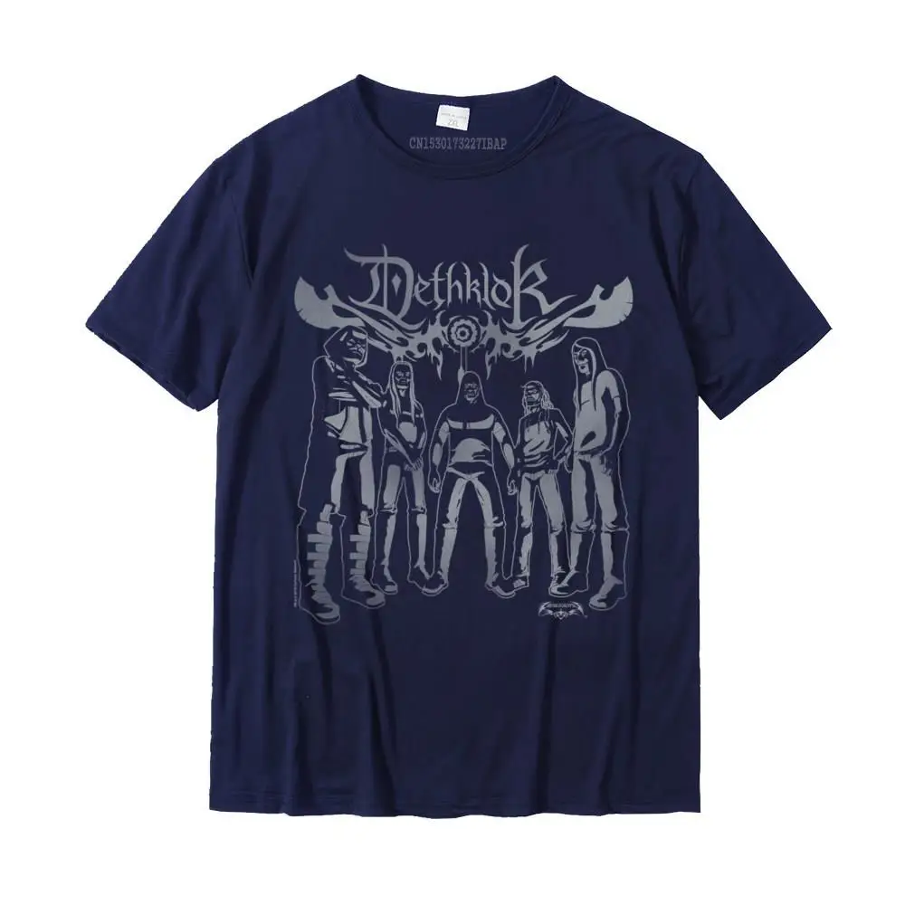 Cool O Neck Tshirts Summer Tops Shirt Short Sleeve Cheap Pure Cotton Printing Clothing Shirt Casual Men's Free Shipping Metalocalypse Dethklok Band Long Sleeve T-Shirt__29249 navy