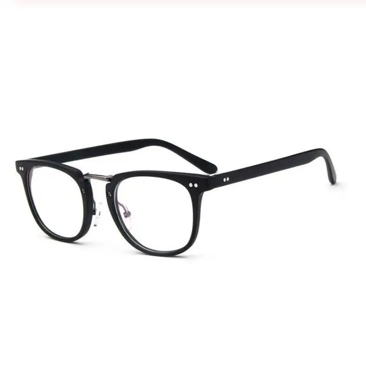 Ретро очки с заклепками оправа мужской и женский оптический оправа для очков с прозрачными линзами фирменные прозрачные женские оправы для очков L3 - Цвет оправы: Matte