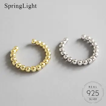 

Springlight Geometric Round Beading Ring Real 925 Sterling Silver Creative Handmade Designer Fine Jewelry Rings for Women Gift