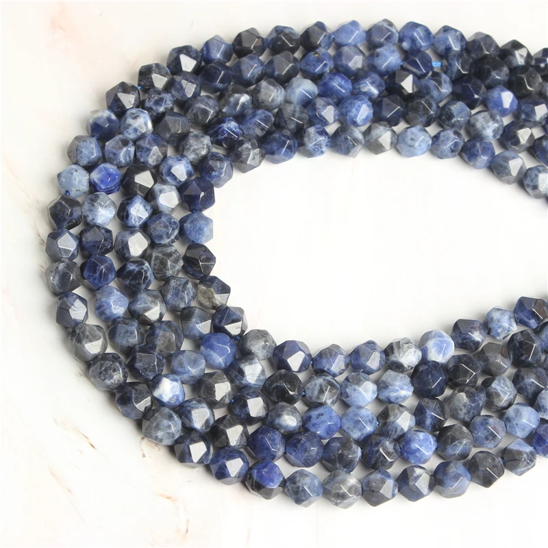 Натуральные ювелирные изделия Linxiang универсальный камень с голубой зернистой