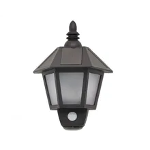 Солнечный свет открытый зондирующий настенный светильник Ретро шестиугольная настенная лампа Водонепроницаемая Бытовая лампа для подсветки Прямая с фабрики