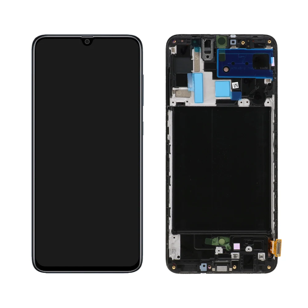 6," AMOLED для samsung Galaxy A70 lcd сенсорный экран дигитайзер в сборе для samsung A70 дисплей с рамкой Замена SM-A705 lcd