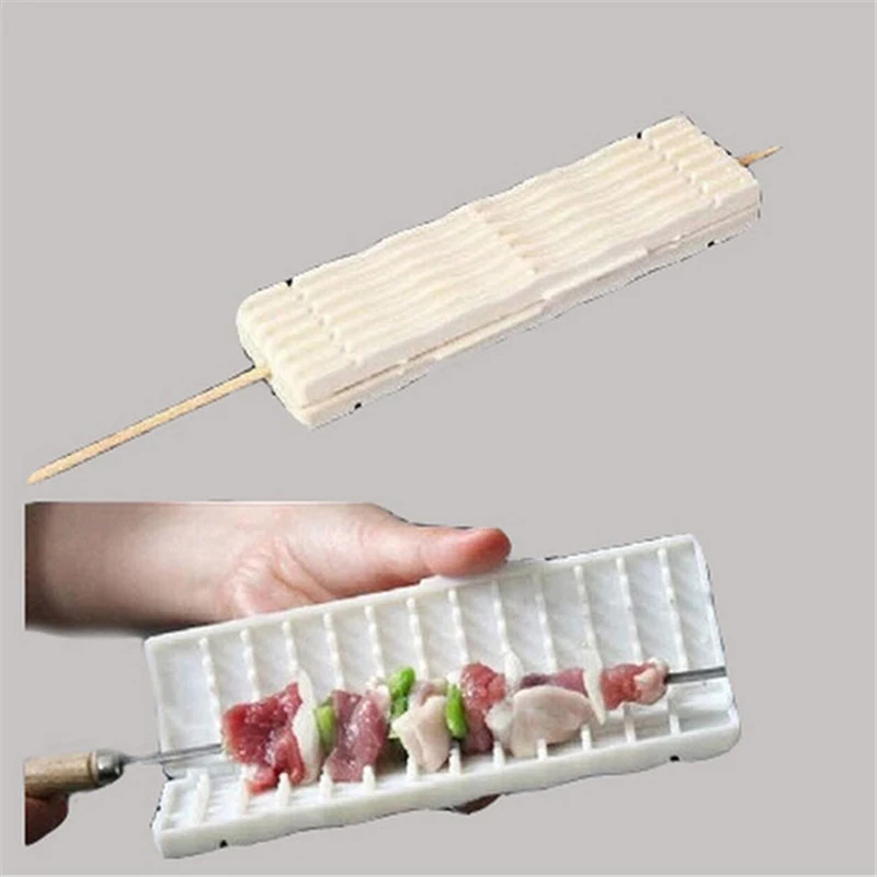 white-wear-string-BBQ-tools-Multi-function-barbecue-Skewer-machine-wear-meat-vegetable-string-cooking-accessories (6)