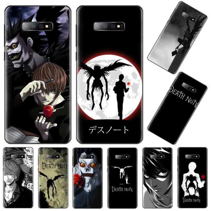 Чехол для телефона из ТПУ с изображением японского аниме death note manga черный корпус