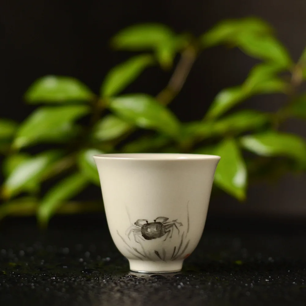 

Jindezhen Tea Set Pure Manual Sip Tea Cup Of Tea Master Cup In National Customs Hand Kungfu Online Small Teacup Single Cup