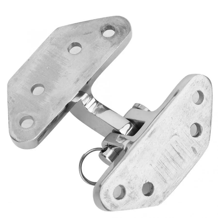 1Pcs/2Pcs 66x71x6mm Boat Hinge Stainless Steel Shaped Strap Furniture Door Window Cabinet Hinge Yacht Accessory
