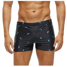 Мужские шорты, одежда для купания, Повседневная пляжная одежда, плавки с принтом, Пляжные штаны, водонепроницаемые плавки, мужские короткие сексуальные плавки для купания