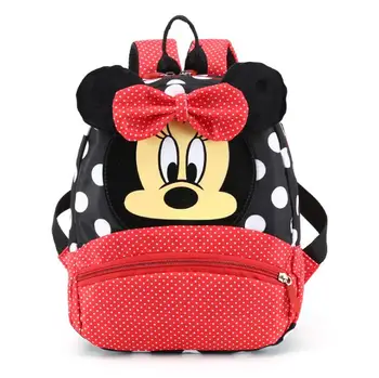 

Cute Children's Kindergarten Primary School Cartoon Travel Backpack Mickey Minnie Bowknot Backpack Boys Girl Bags 2-7 Years New