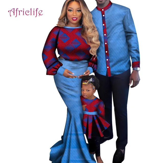 African Couple Suits Family Matching 