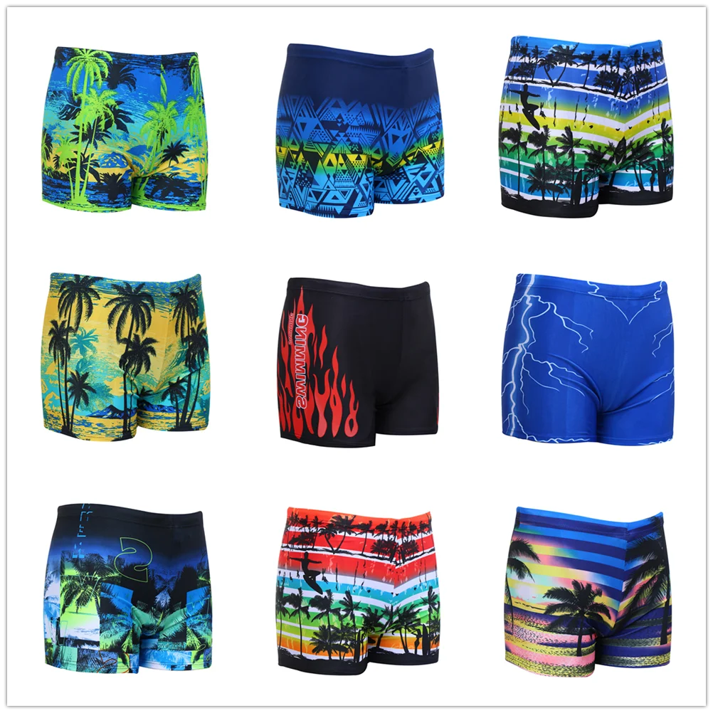 

Quick Dry Swimwear Mens Trunks Waterproof Hot Spring Bathing Trunk 50-90KG Suitable Summer Beach Men's Boxer Swimsuit Briefs New